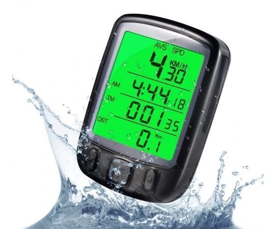 Licznik rowerowy przewodowy 22 funkcje + bateria podświetlenie