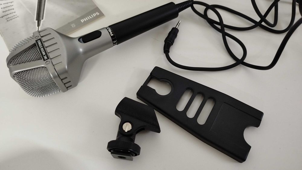 Microfone Stereo PHILIPS SBC ME550 Completo no Estojo Original