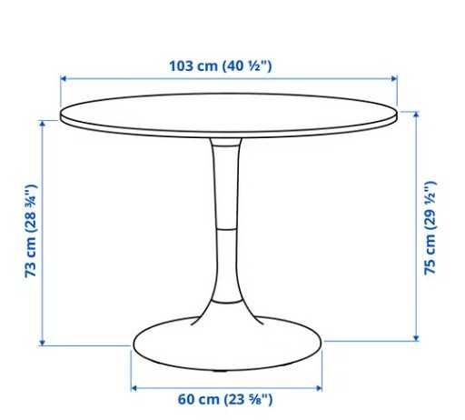 Mesa DOCKSTA IKEA Como nova