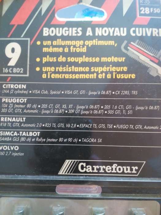 Velas carro gasolina