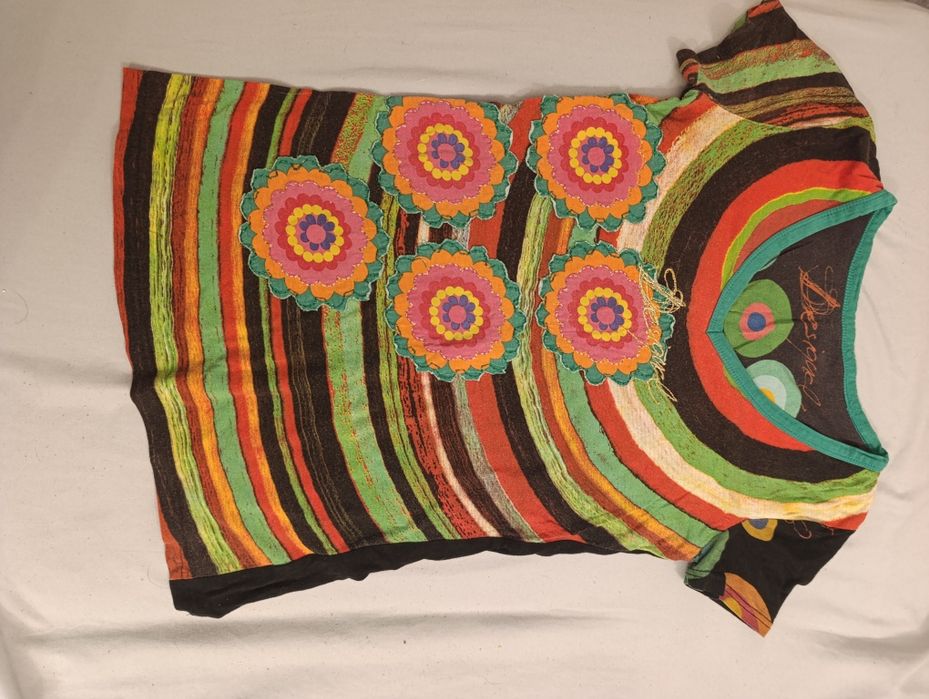 Bluzka na krótki rękaw Desigual roz M