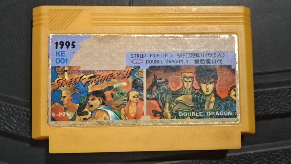 Картридж Street fighter 2 & Double dragon 3 пластинка dvd кассета 
 уа