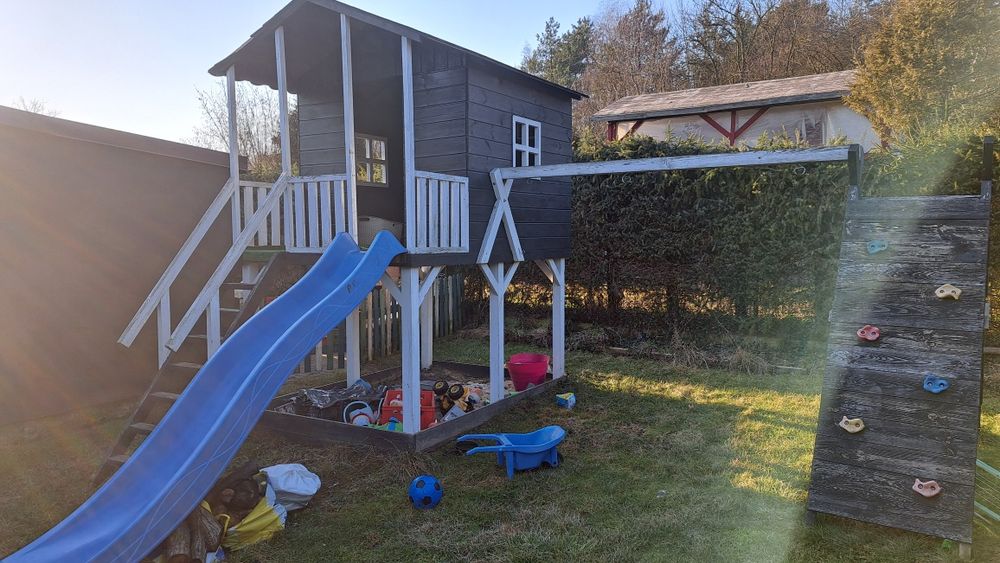 Domek drewniany super zestaw