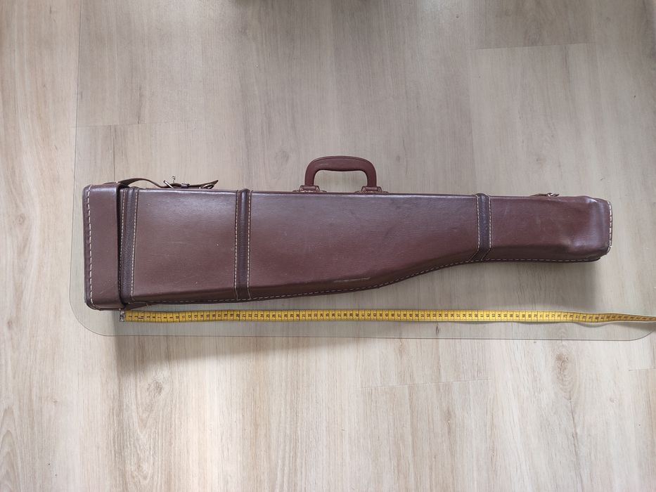 Estojo em pele para espingarda de caça 85x22
