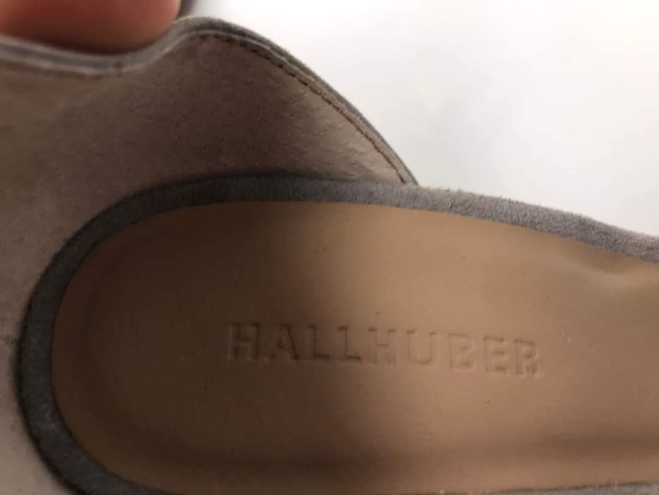 Sandały skórzane zamszowe Hallhuber Rozmiar 38