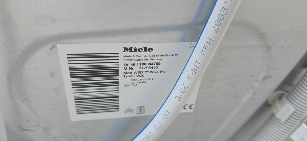 Pralka W1  MIELE WSD 123 WPS  8  Kg 1400 obr./min Gwarancja
