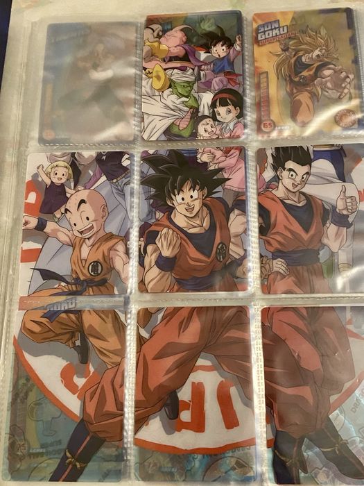 Vendo cartas e arquivador colecao Dragonball Super