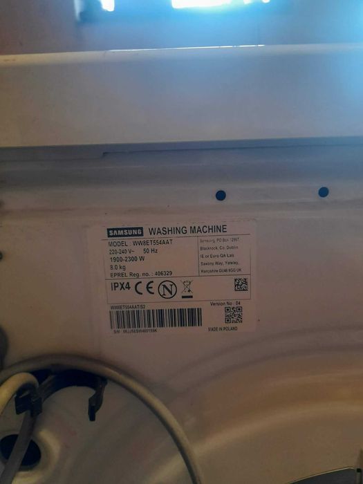 Pralka Samsung, model: WW8ET554AAT//S2