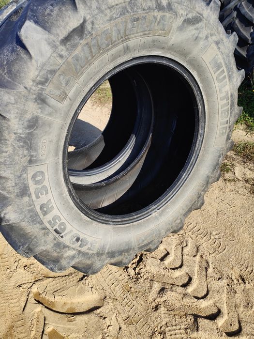 Ładna para opony Michelin multibib 540/65 R - 30 oryginalne zachodnie