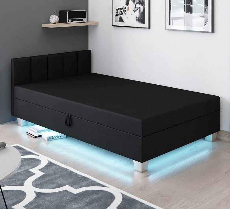 Tapczan z Materacem Łóżko jednoosobowe Darmowa Dostawa Sofa