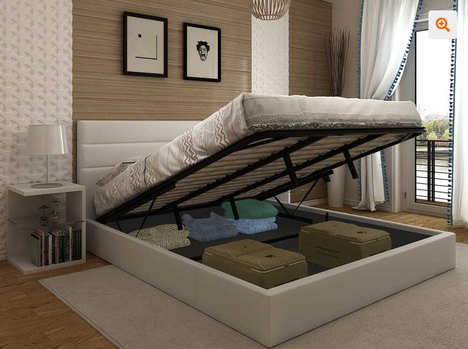 Cama de Casal Queen com Colchão - Ótimo estado
