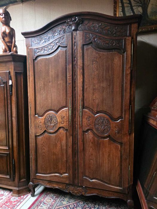 Szafa dębowa Ludwik, rzeźbiona #2491 Stylowy Węgrów