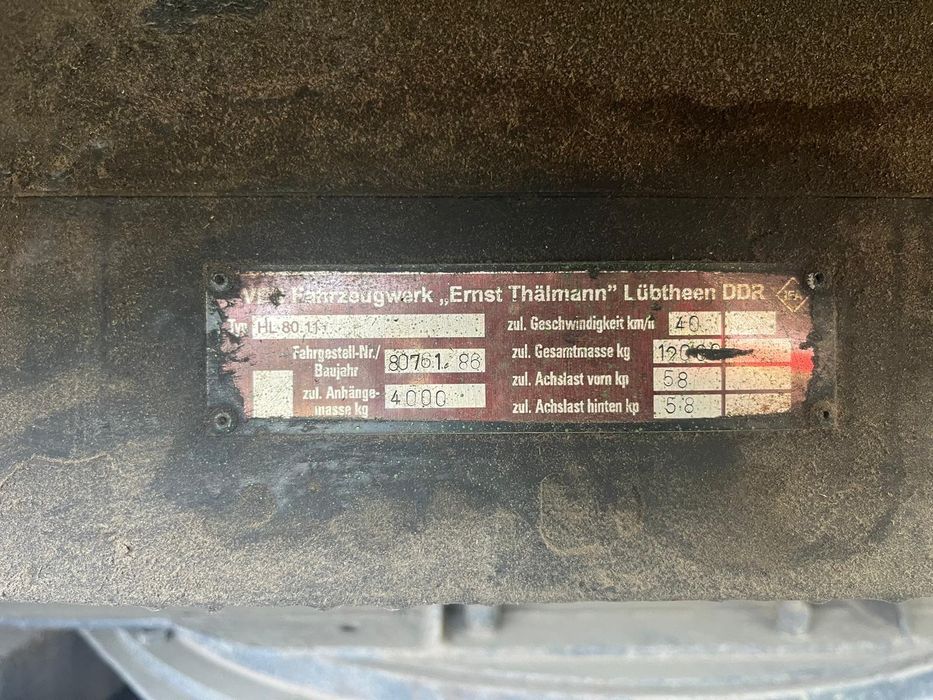 Przyczepa rolnicza nie wywrotka Fortschritt HL8011 likwidacja gospodar