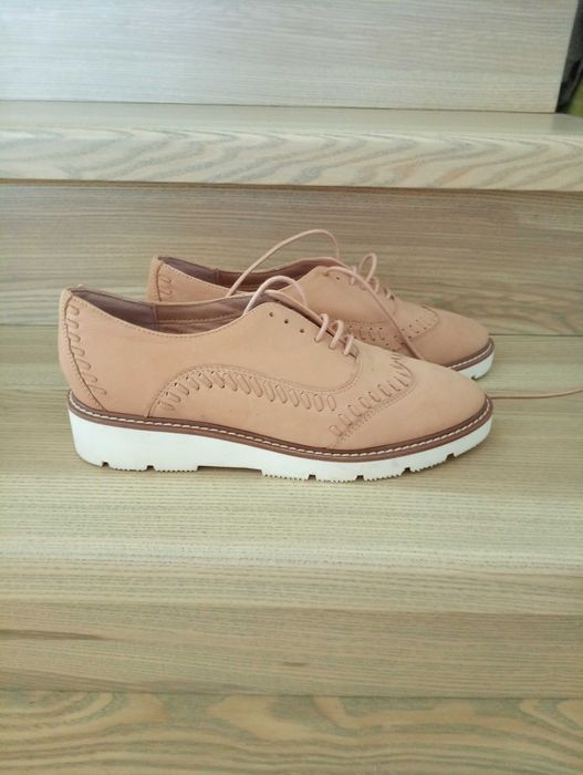 Туфлі 39 розмір нубук оксфорди брогі