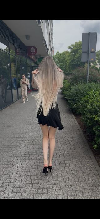 Włosy dziecięce naturalne PREMIUM 70 cm / 220 g / blond