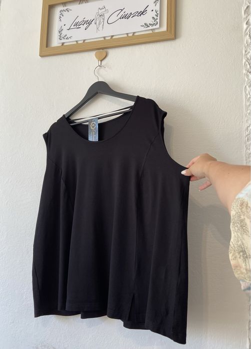 Bluzeczka plus size bezrękawnik