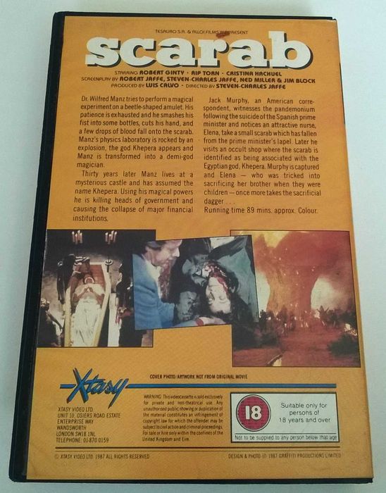 SCARAB 1 kaseta video VHS