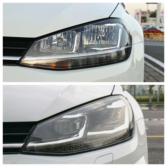 Vidro capa lente farol ótica vw golf 7.5  mk7.5