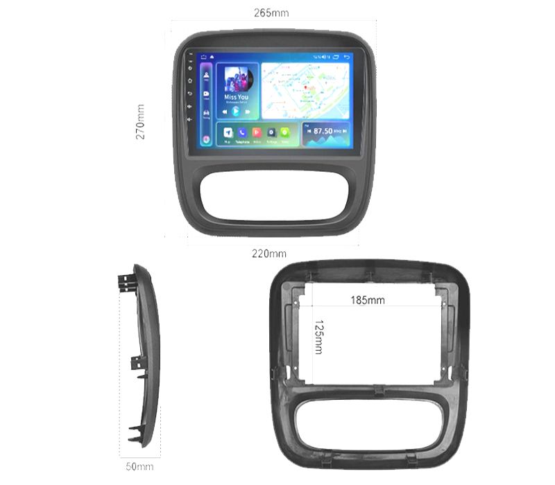 RÁDIO GPS ANDROID 13 RENAULT TRAFIC / OPEL VIVARO 14-19