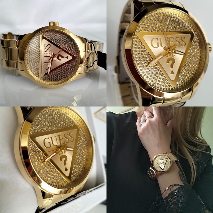 Знижка ! Годинник Guess Badge Gold, unisex