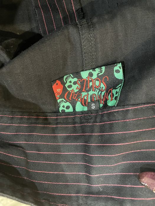 Міні спідниця Living Dead Souls в смужку punk goth