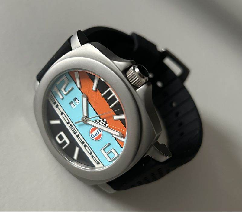 Relogio Porsche (gulf) - rally - quartz