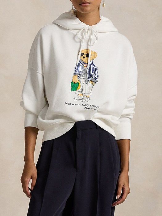 Кофта біла худі Polo Bear Ralp Lauren худи