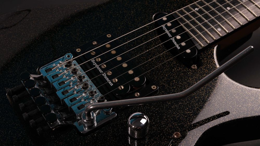 Edwards E-MV-125FR Custom Order – Japan – Black w/ Gold Sparkle