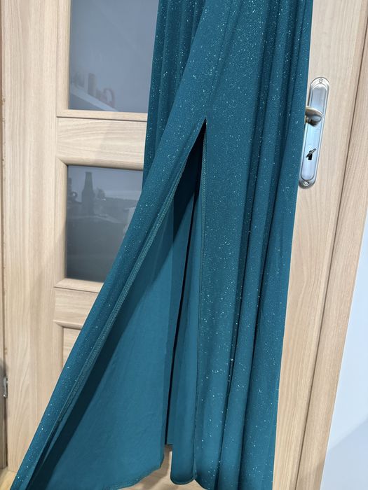 sukienka zielona błyszcząca rozmiar 42