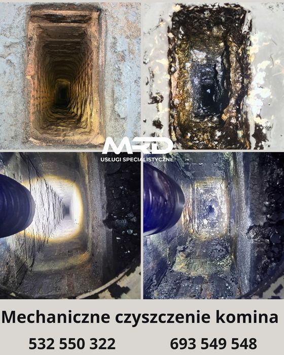 Mechaniczne czyszczenie komina