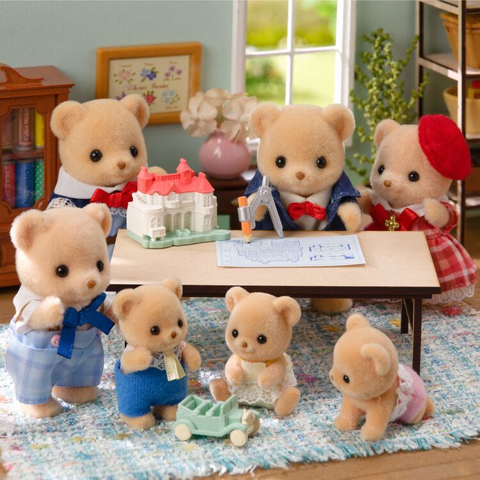 Sylvanian families Bisquit Bears Brother and Sister Picnic set FS-60