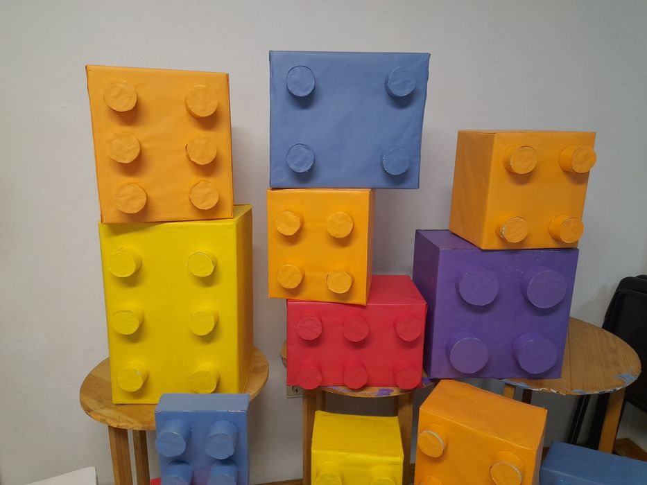 Blocos LEGO Gigantes decoração festas aniversário