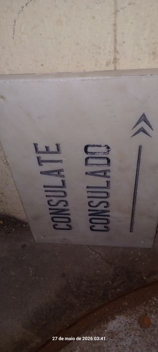 Placa marmore consulado/ate