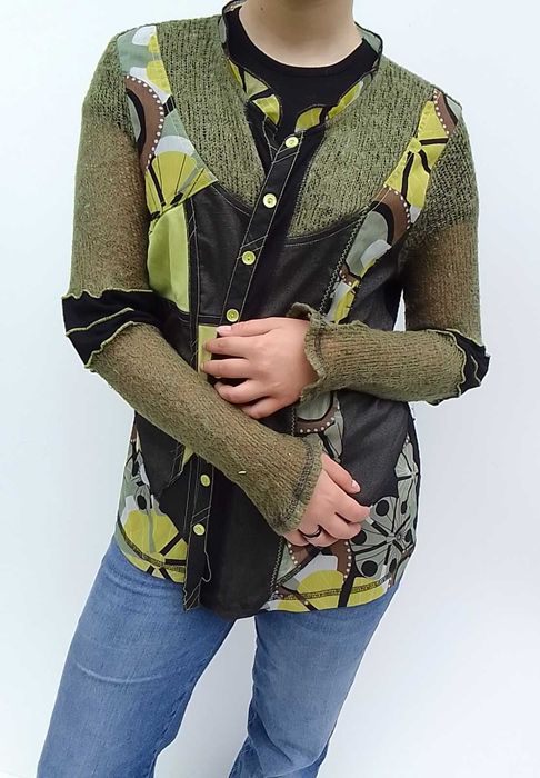 Sweter sweterek kardigan vintage M L XL