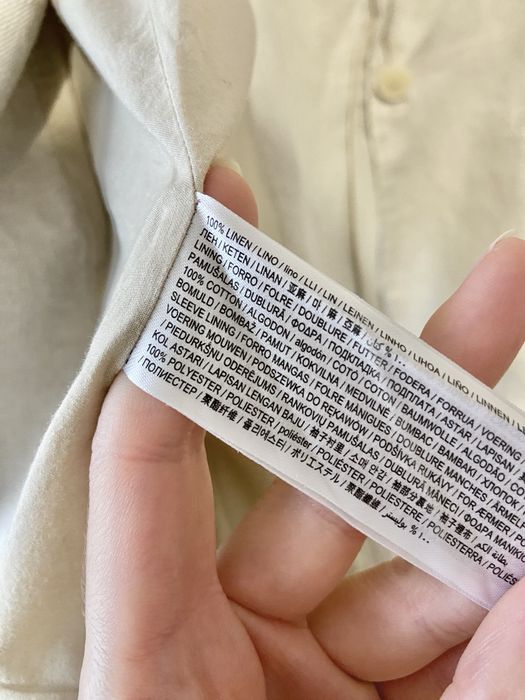 Beżowa lniana marynarka Mango rozm. M / 38