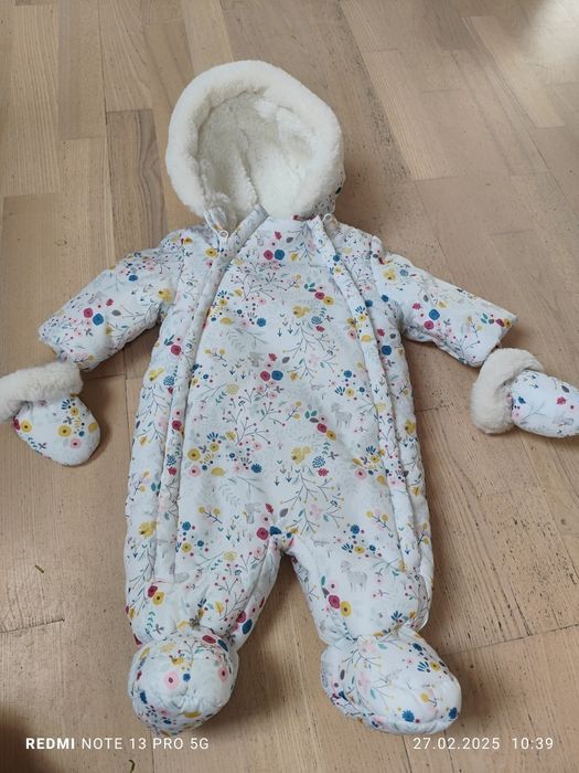 Kombinezon zimowy dla dziewczynki 62-68