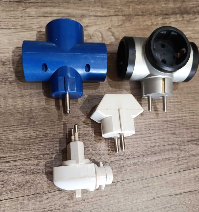 Lote 3 Fichas Triplas, com terra + 1 ficha p/ Lâmpada com interruptor