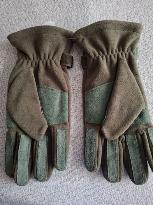 Rękawiczki polarowe wojskowe zielone WP roz. 23 nowe.