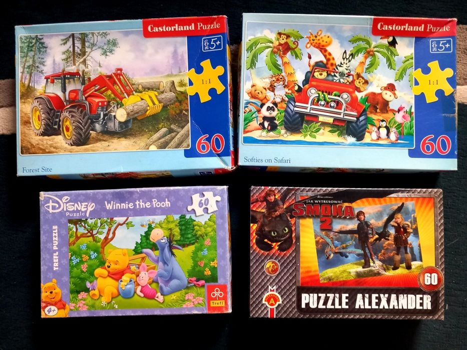 Zestaw puzzli 60 elementów - Jak wytresować smoka, Traktor