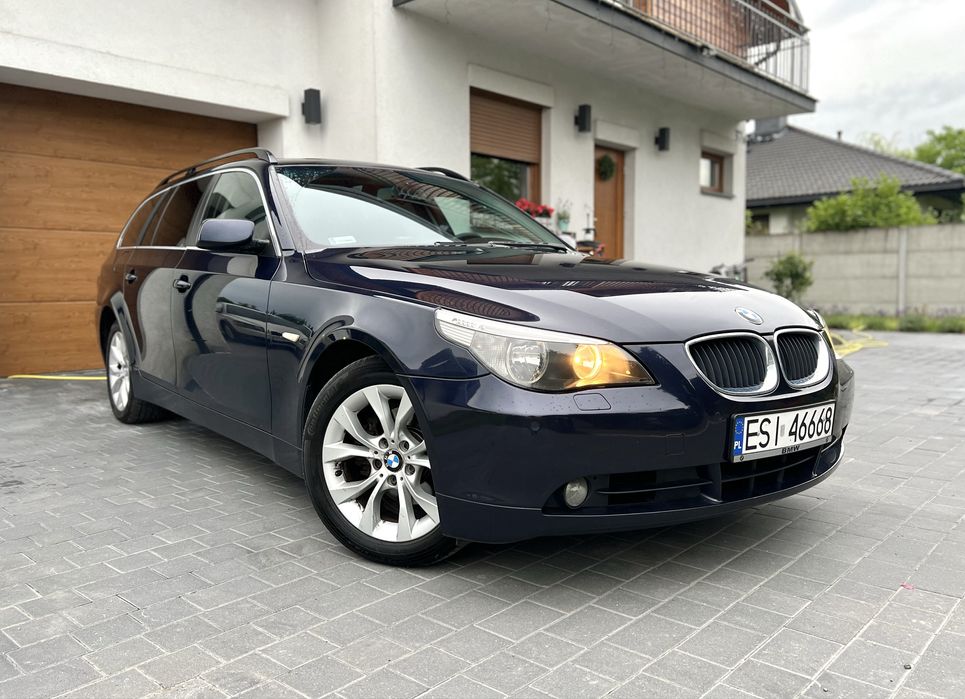 BMW 5 E61 525D Automat zadbany, kamera, rolety, android, hak, tempomat