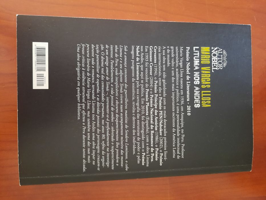 Lituma nos Andes Mario Vargas Llosa