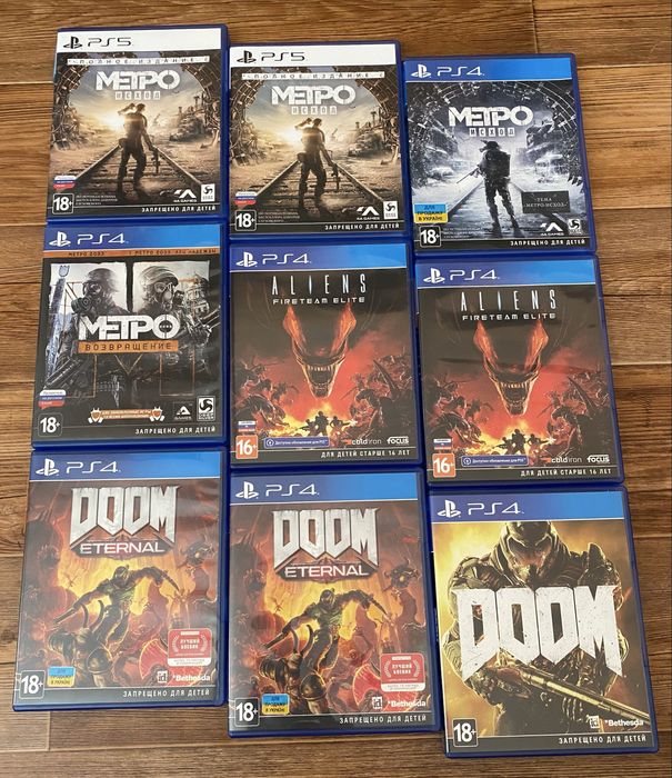 Sony PS4: Assassin’s Creed, Doom, Метро Исход, Возвращение, Aliens