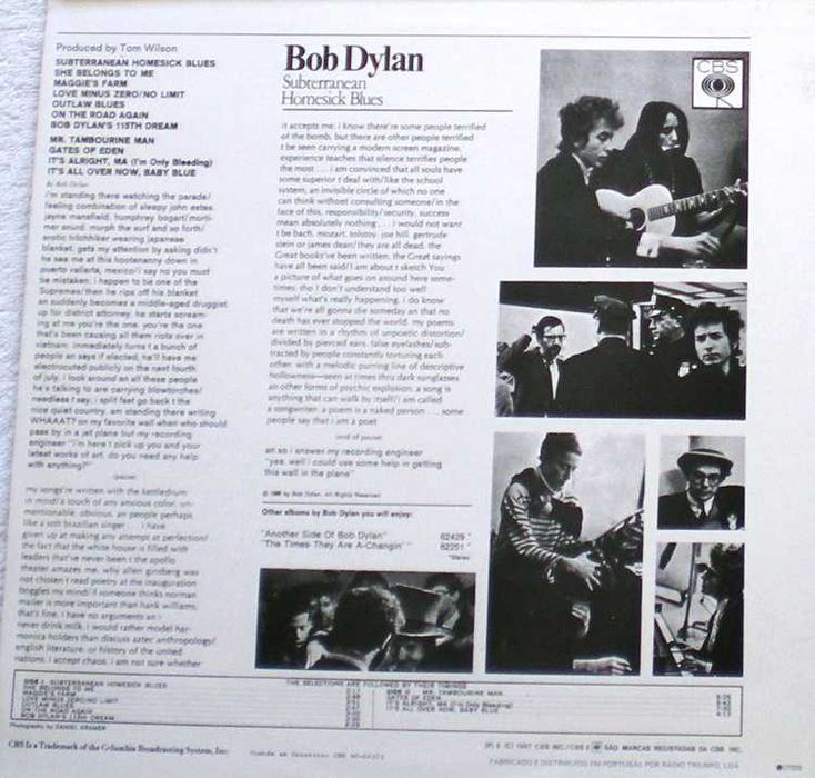 Bob Dylan - Subterranean Homesick Blues (1965) & Mais 2 LP Vinil