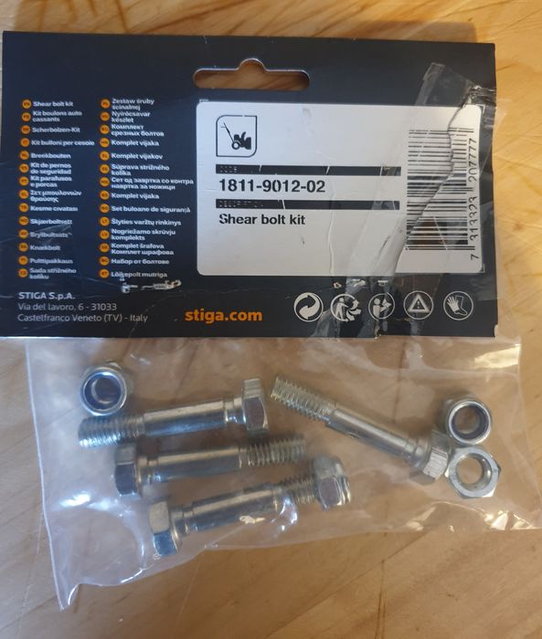 Śruby zrywalne do odśnieżarki 8 (ósemki) *Zestaw śruby ścinalnej