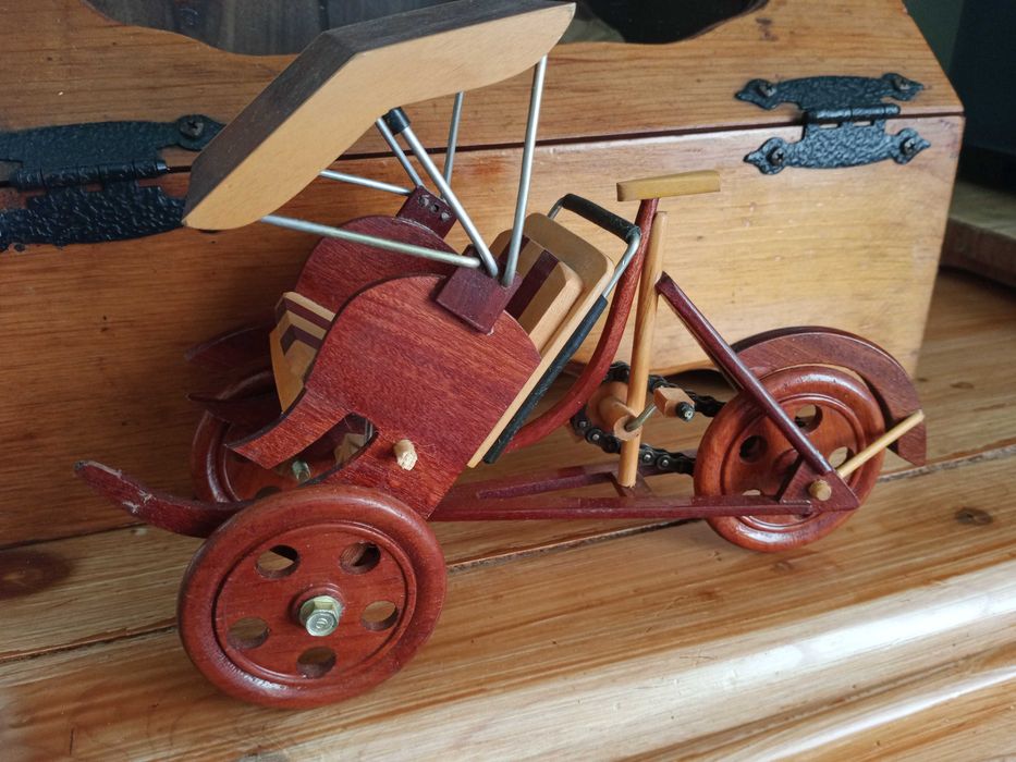 model drewniany rykszy