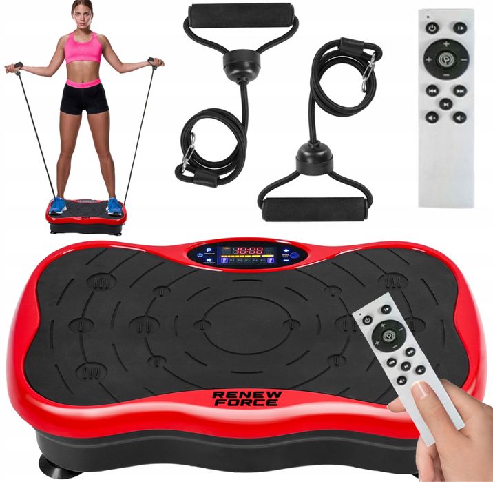 Віброплатформа Renew Force до 150 кг з еспандерами та пультом