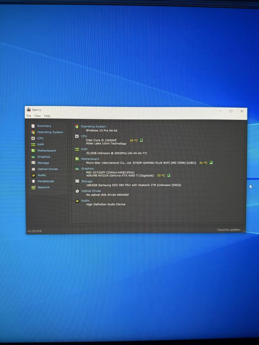 Игровой ПК/Компьютер: Intel i5 12600KF, RTX 4060Ti, 32GB, 2TB