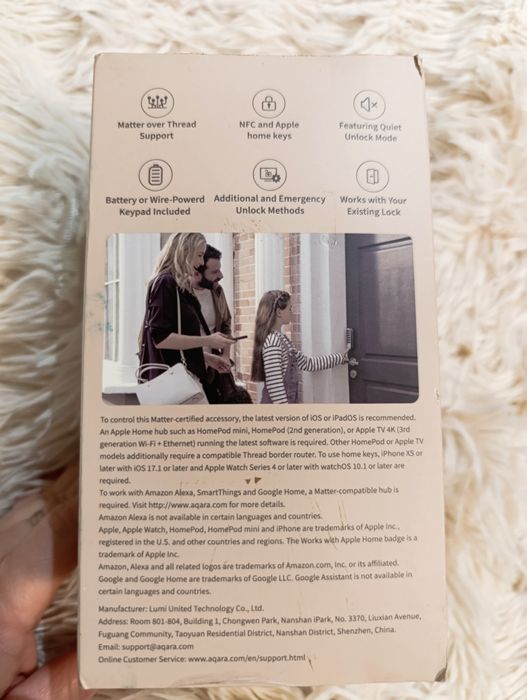 Inteligentny zamek do drzwi Aqara