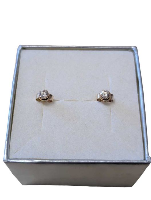 Złote kolczyki 585 14K 0,68 g dł. 12 mm