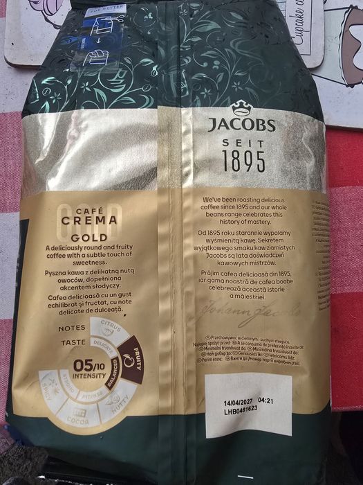 Jacobs Cafe Crema 5/10 1kg